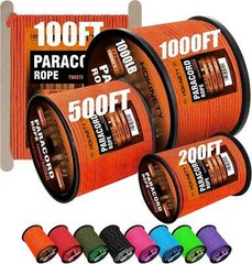 Reflective Paracord Rope 1000Ib – 100ft 4mm 12 Strand para Cords ⭐️⭐️⭐️⭐️⭐️