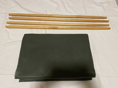 US MILITARY INSECT MOSQUITO NET BAR FIELD NETTING COT COVER WITH 4 POLES ALL NEW