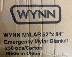 100 Emergency Mylar Thermal Blankets Space Hiking Survival Disaster First Aid