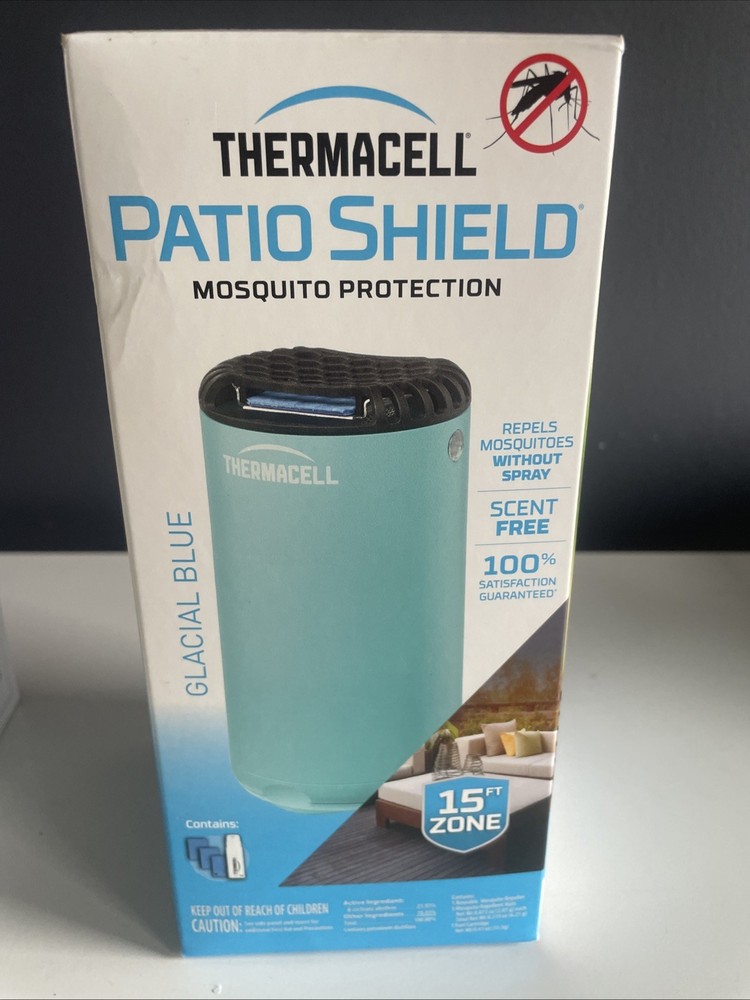 Brand New – THERMACELL Patio Shield Mosquito Protection GLACIAL BLUE -Sealed