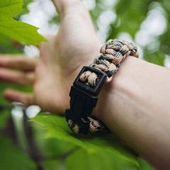 Emergency Camping Rescue Gear Paracord Survival Bracelet Wristband Military