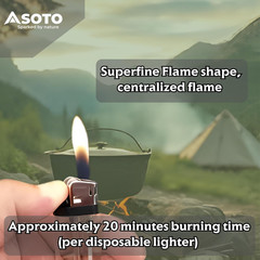 Pocket Torch – Refillable Lighters for Camping and Outdoor Use, Lighter Is Empty