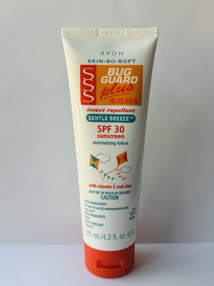 Avon SSS Bug Guard+ IR3535 SPF 30 Gentle Breeze Insect Repellant sunblock Lotion