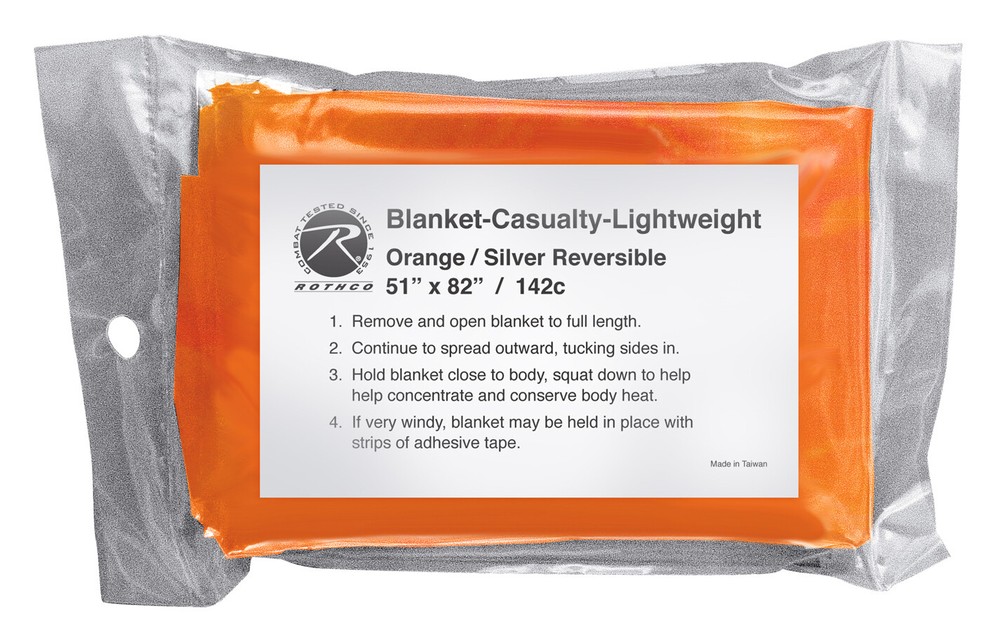 Thermal Mylar Polarshield Emergency Rescue Survival Blankets Safety Orange 82×51