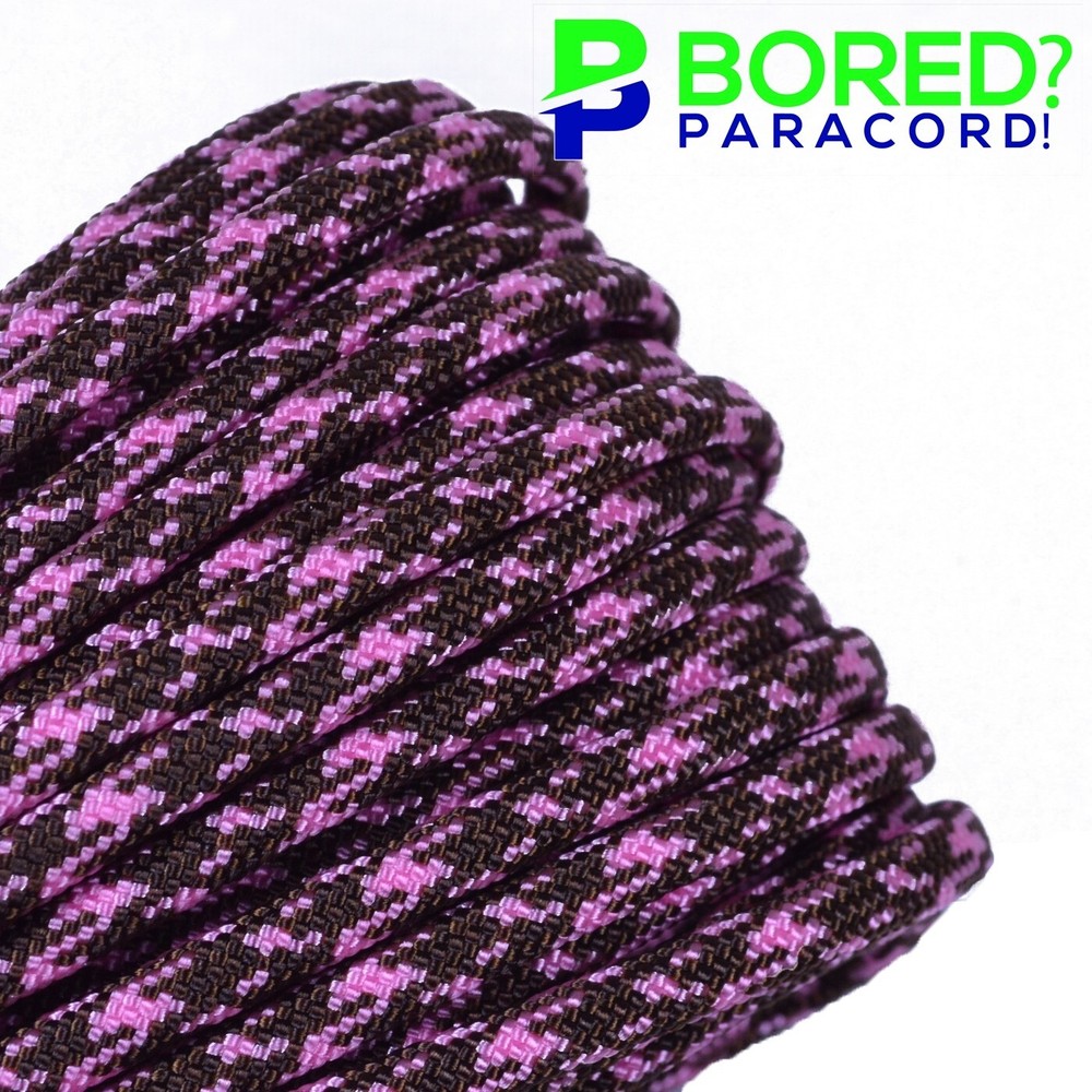 Chocolate Heart – 50 FT – 550 Paracord Rope 7 strand Parachute Cord
