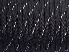 7 Strand Core 550lb Paracord Parachute Type III-100ft (Black Gray 86#) | Cord La