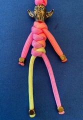 Knife lanyard. Bag, backpack, jacket zipper pull. Star Wars mandalorian Yoda