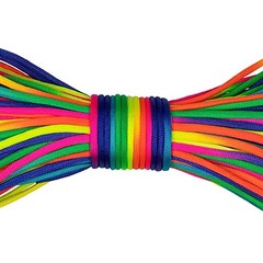 Rainbow 550 Type III Paracord- Combo Crafting Kits Pastel and Pastel Rainbow