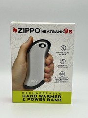 Zippo Silver HeatBank 9s Rechargeable Hand Warmer & Power Bank ✨(FREE SHIPPING)✨