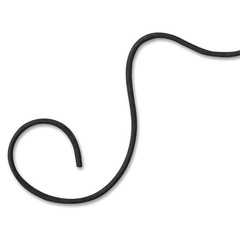 4 Pack 5/32 Inch X 50 Ft 550 Paracord Rot and Mildew Resistant Polyester Black
