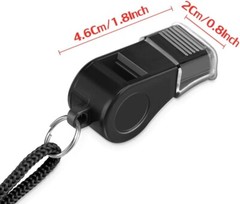 High-Performance Whistle Set with Lanyard – Loud Sound for Coaches and Officials