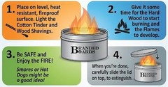 Branded Boards Campfire in a Can – Made in USA – Portable Mini Fire Pit for M…