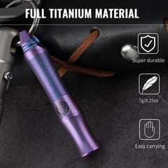 Titanium Whistle – Ultra-Loud 120+ dB, CNC Machined, Lightweight & Durable – …