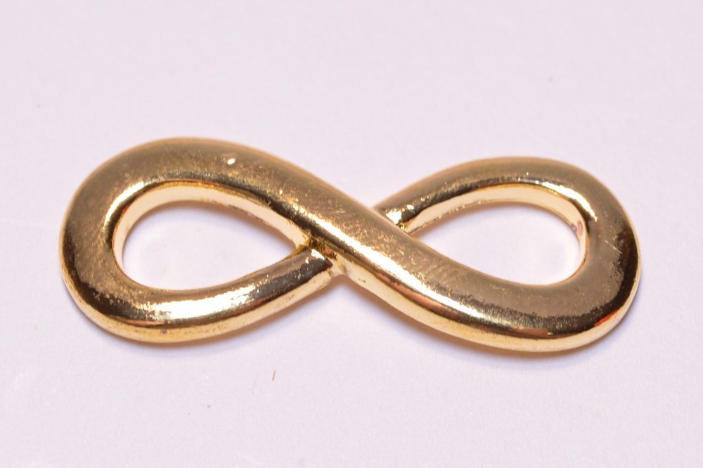 Gold Infinity Charms – Perfect for Paracord, Bracelets & Craft Projects