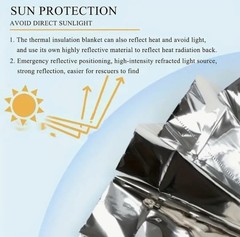 10 Pack Of Emergency Thermal Trauma Survival Durable Advanced Aluminized Blanket