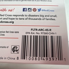 American Red Cross 4-Stage Personal Water Filter 99.99% Filtration BPA-Free