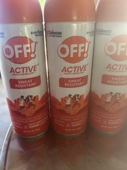4x Johnson OFF! Active Insect Repellent Sweat Resistant Spray – 6 oz Ea New