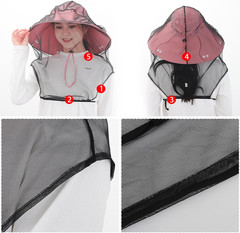Mosquito Head Net with Chest Straps Ultra Large Face Netting Covers Over Hats…