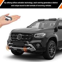 2PCS Car Deer Whistles, Ultrasonic & Wind Activated Deer Horns with Self-Adhesiv