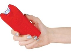 ALARM POLICE Women Safety Personal RECHARGEABLE LED FLASHLIGHT Stun Gun 80M RED