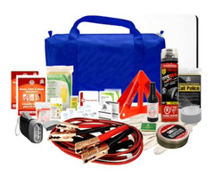 Emergency Road Kit (58 items incl. Adhesive Bandages, Sterile Gauze Pads, etc.)