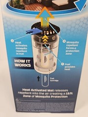 Thermacell Mosquito Repellent Patio Shield Midnight 15 Ft Zone Spray & Sent Free