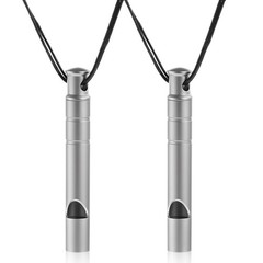 2Pcs Emergency Whistle, 120DB Hiking Whistle Safety Whistles with Lanyard for…