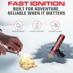 Fire Plug Titan – Survival Fire Starting Tinder, Fire Plugs XL, Best 1 Stick