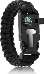Bracelets,Survival Bracelets for Men Paracord Tactical 5-In-1 Camping Gear Kits,
