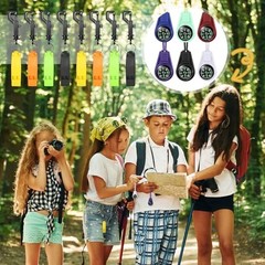 Relaxweex 24 Pcs Compass and Whistle Sets for Kids 12 Mini Hiking Pocket