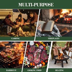 72PCS Fire Starter-Natural Fire Starters for Campfires, BBQ, Fireplaces, Barb…