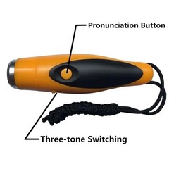 Battery-Powered Multi-Tone Portable Lightweight Multi-Purpose Electronic Whistle