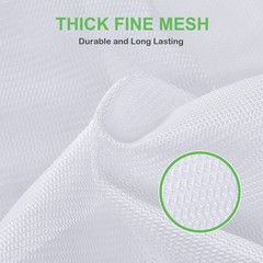 OTraki Large Mesh Washing Bag 43 x 35 in XL 43 x 35 inch, White + Blue