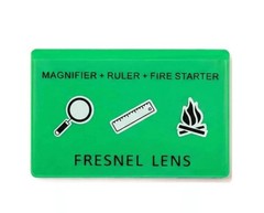 3 Pcs Pocket Wallet Size Survival Emergency Firestarter GREEN Protective Sleeve