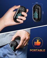 Hand Warmers Rechargeable, 2 Pack 6000mAh Electric Portable Heater, 20 Black
