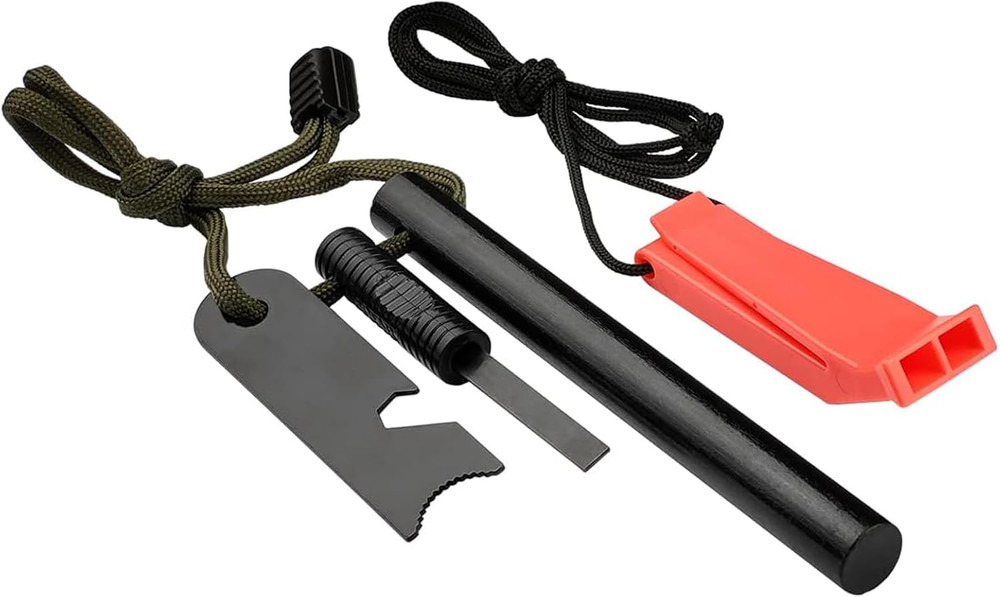Fire Starter, AF-376 Ferrocerium (Ferro) Rods, Fire Starter Kit with Two Multi-T