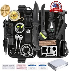 35 Piezas Kit De Supervivencia Herramientas Compacto Militar Camping Aventura US