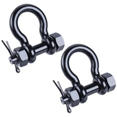 Black Bow Shackle 316 Stainless Steel Marine Grade Anchor Cotter Pin Boat