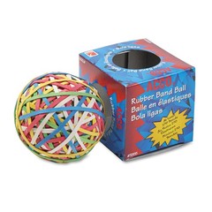 Acco Brand 72155 Rubber Band Ball, Approximately 270 3 1/4 In, Assorted