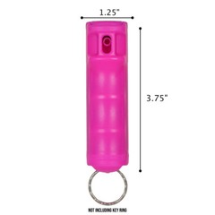 2 Police Magnum pepper spray .50oz hot pink flip top keychain defense protection