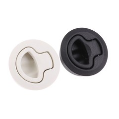 1Pc Round Flush Pull Slam Latch Cabin Flush Door Locker Mount Lift Pull Handle