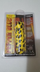HOT!! Police Pepper Spray Leatherette Keychain Self Defense- Made in Texas, USA