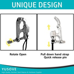 Quick Release Snap Shackle Boat Marine 316 Stainless Steel Eye Snap Shacklehi…