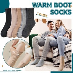 Eocom Merino Wool Hiking Socks for Large, Black/Light Grey/Grey/Khaki/Brown