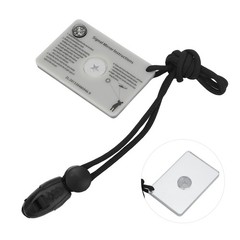 Survival Emergency Signal Mirror With Lanyard Reflector Glass Mirror Forˇ