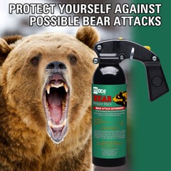 Bear Repellant Spray 16 oz w/ Spray rack Self Defense – Bear Attack Deterrent