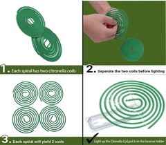 48 Coils Supreme Pro Mosquito Repellent Coils – Outdoor Use Reaches Up to 10 fts
