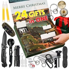 VEITORLD 12-in-1 Survival Gear Kit for Men Dad Him – Camping & Hiking Gifts