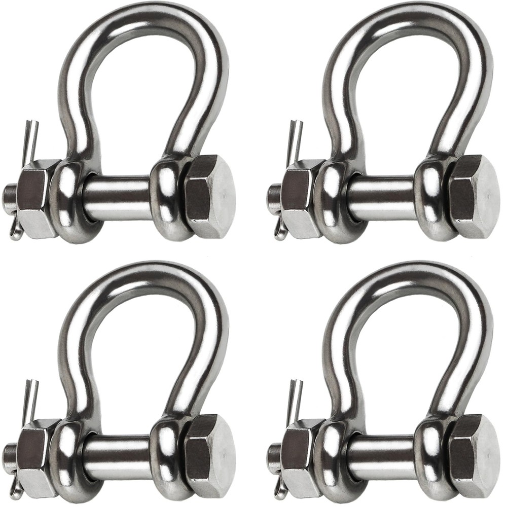 Boat Anchor Bow Shackle 316 Stainless Steel with Cotter Pin Marine Grade