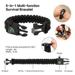 Emergency Survival Kit 13 in 1, Outdoor Survival Gear Tool with Survival Brac…